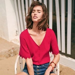 Red Sezane top Size 34 / US 2